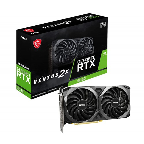 MSI RTX 3050 8GB GDDR6 Ventus 2X OC Graphic Card - RTX 3050 Ventus 2X 8G OC MSI RTX 3050 8GB GDDR6 Ventus 2X OC Graphic Card - RTX 3050 Ventus 2X 8G OC